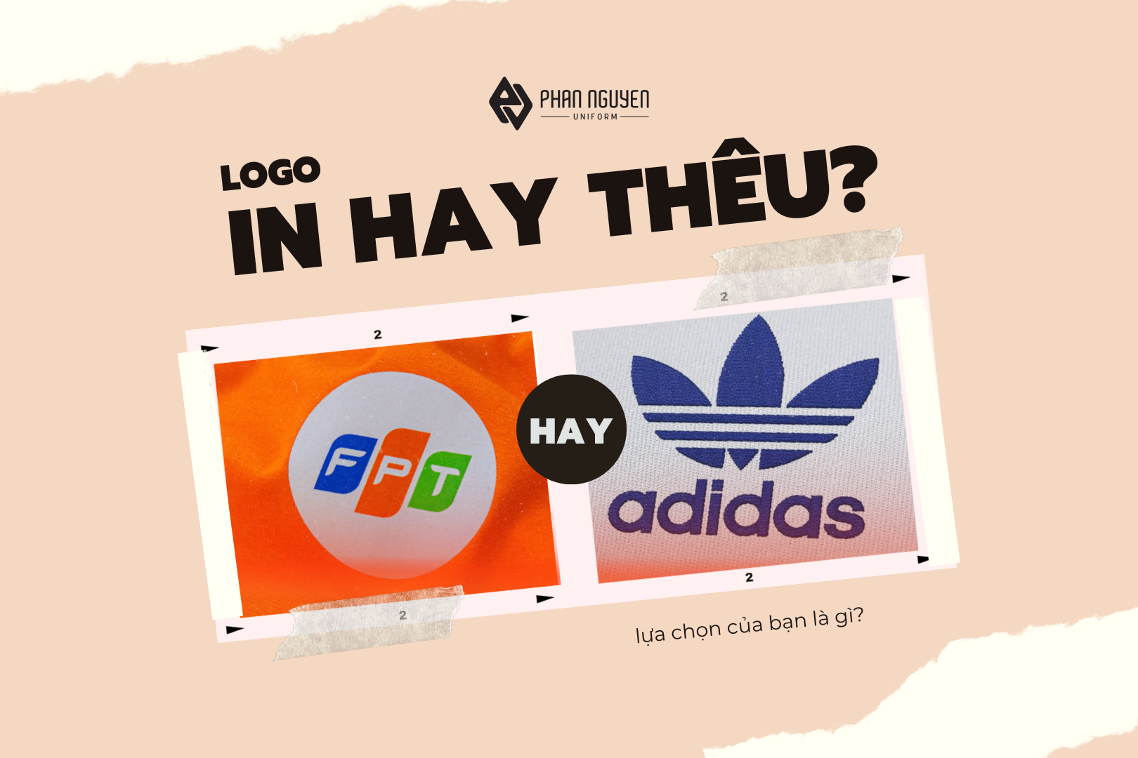 may đồng phục in hay thêu logo